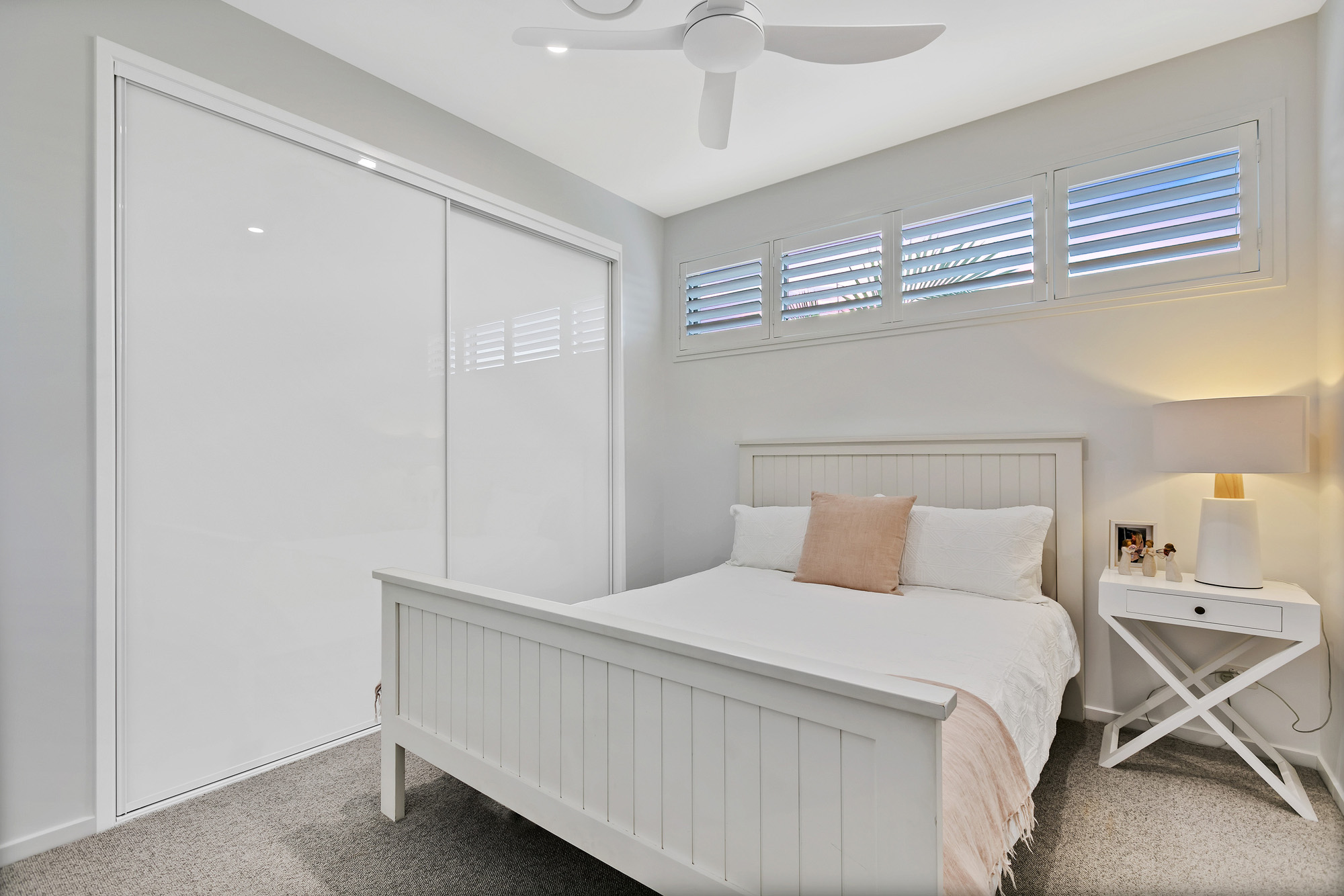 Hervey Bay Wardrobe Doors Screens Blinds Opti white glass Hervey Bay Wardrobe Doors Screens Blinds framed mirrored doors
